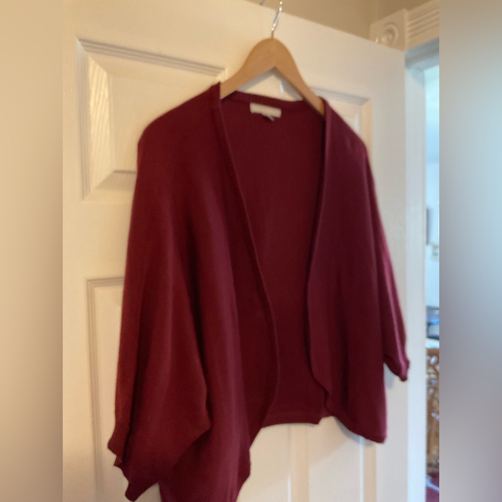 Maroon Shrug size 26/28